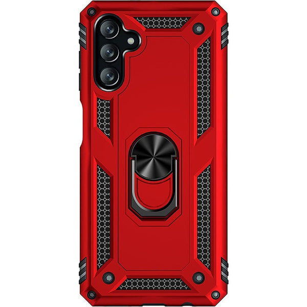 Military Kickstand Series Case with Belt Clip for Samsung Galaxy A13 5G - Red
