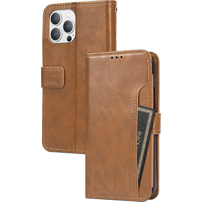 Folio Wallet Case for Apple iPhone 14 Pro - Brown