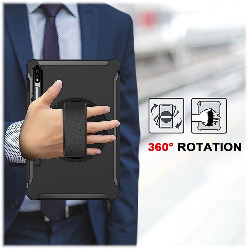 PROTECTION Hand Strap Series Case for Samsung Galaxy Tab S8 - Black