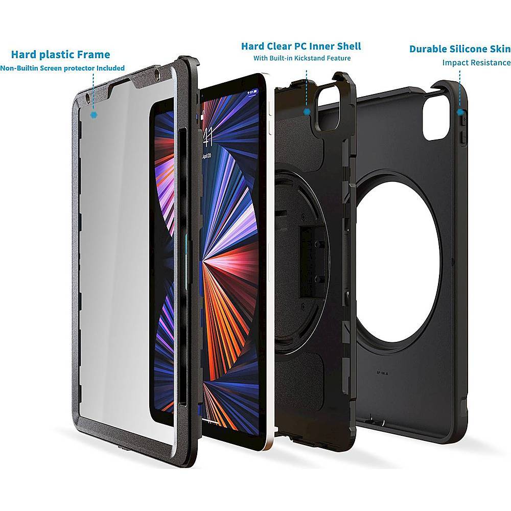 Raider Series Hand Strap Hard Shell Case - iPad  Pro 12.9"