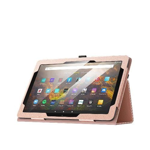 Bi-Fold Folio Case for Amazon Fire HD 10 (2021) - Rose Gold