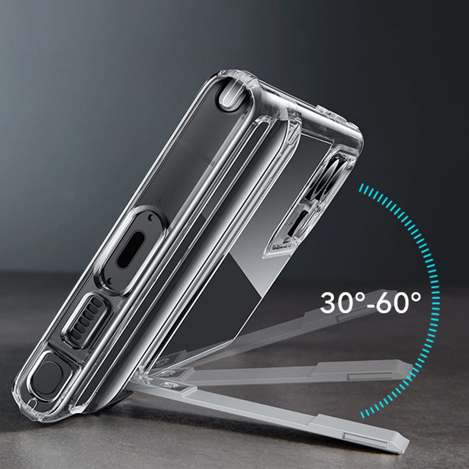 SaharaCase - Airshield Boost Kickstand Series Case for Samsung Galaxy S23 Ultra - Clear