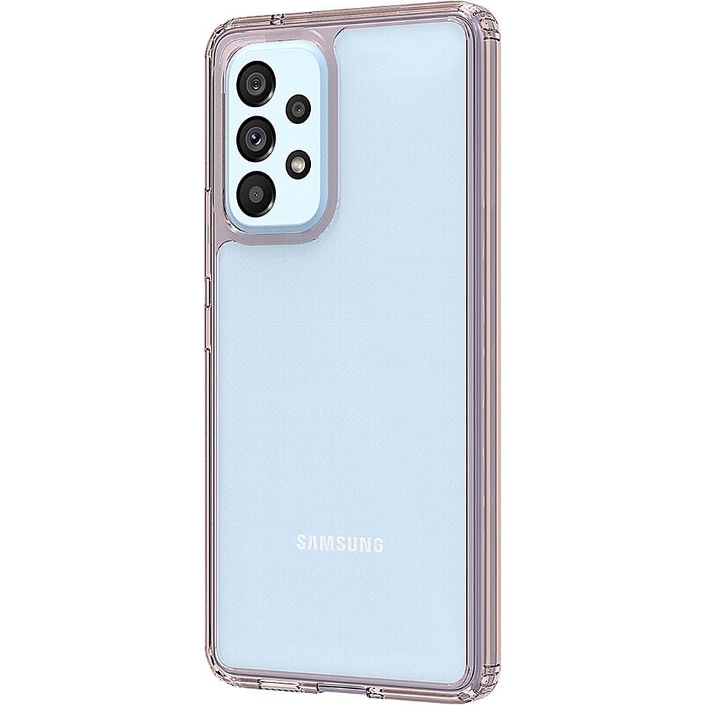 Hybrid-Flex Hard Shell Case for Samsung Galaxy A53 5G - Clear/Rose Gold