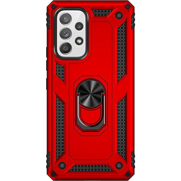 Military Kickstand Case with Belt Clip for Samsung Galaxy A53 5G - Red