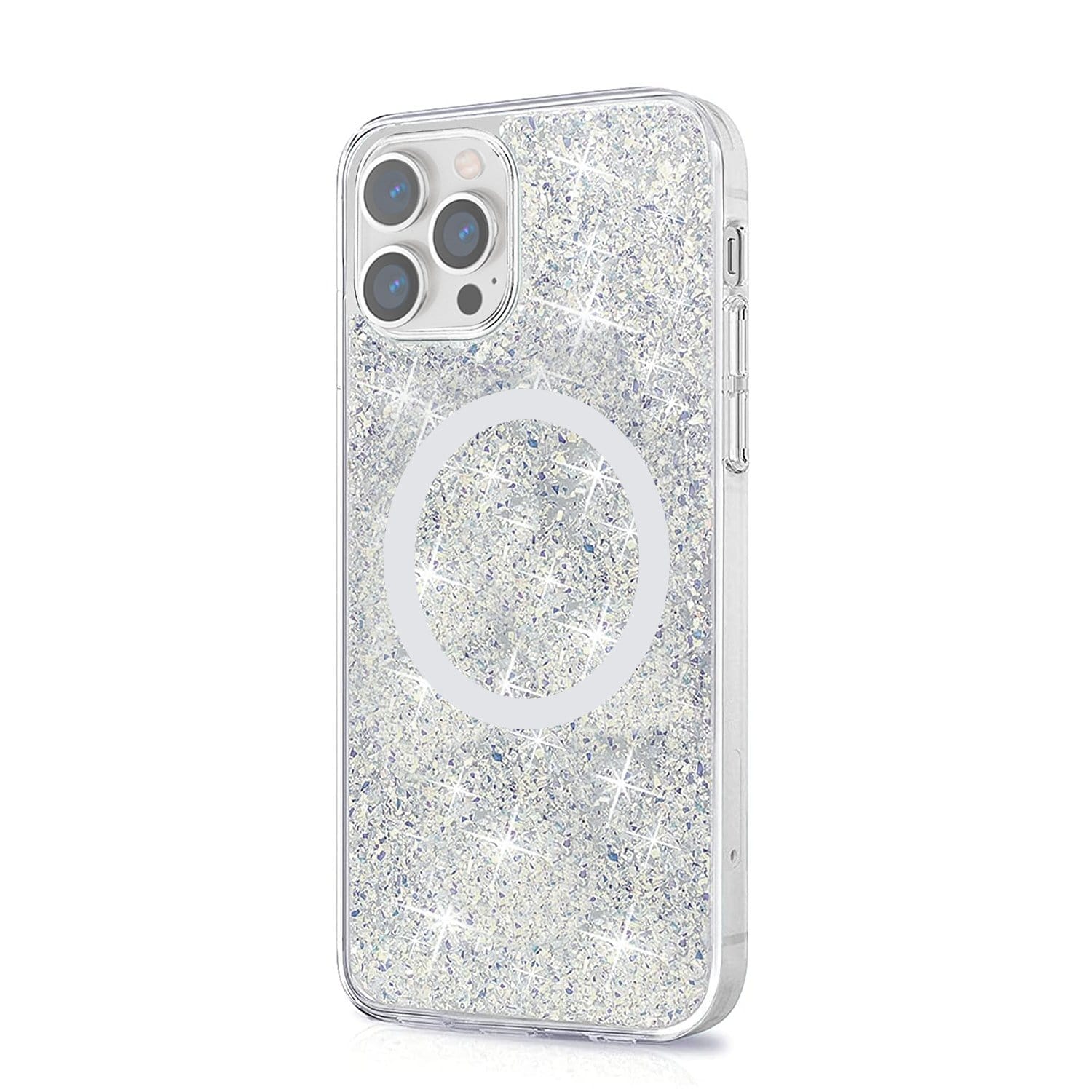 Sparkle Case with MagSafe for iPhone 13 Pro - Clear, Silver