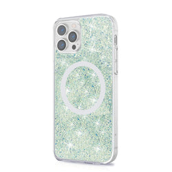 Sparkle Case with MagSafe for iPhone 13 Pro Max - Clear, Teal, Green