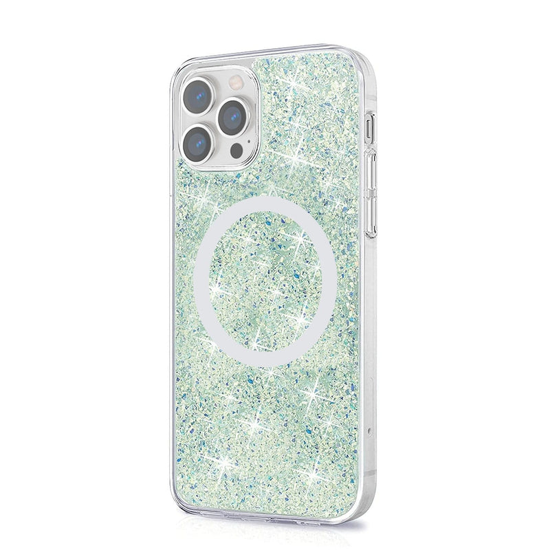 Sparkle Case with MagSafe for iPhone 13 Pro - Clear, Teal, Green
