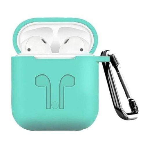 Rugged Oasis Teal Silicone AirPods Case - AirPods Generation 1 & 2 - Classic Case Protection Kit