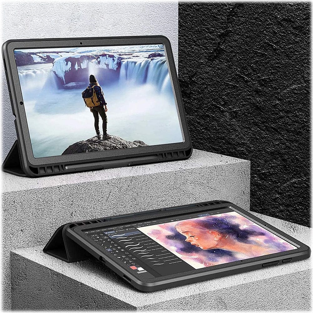 Heavy Duty Folio Case for Samsung Galaxy Tab S6 Lite (2020/2022) - Black