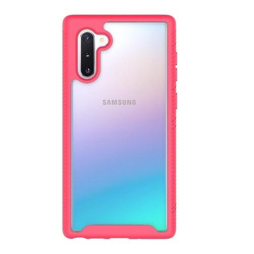 Protection Series Case with Built-in Screen Protector - Samsung Galaxy Note 10 - Rose Gold Clear - Sahara Case LLC