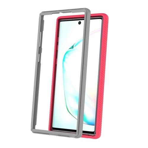 Protection Series Case with Built-in Screen Protector - Samsung Galaxy Note 10 - Rose Gold Clear - Sahara Case LLC