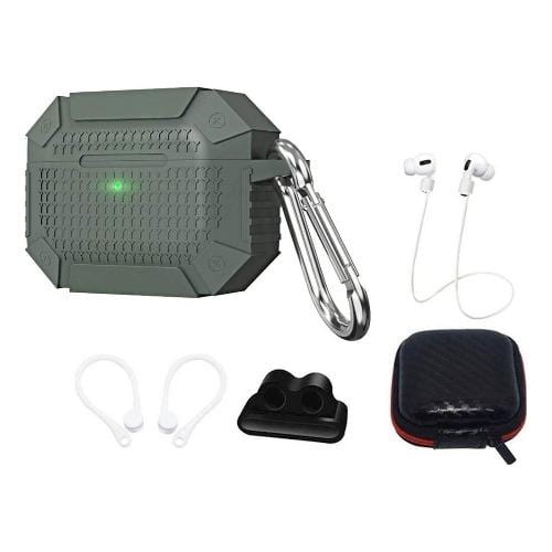 Green Heavy Duty AirPods Pro Case Armor Design Kit