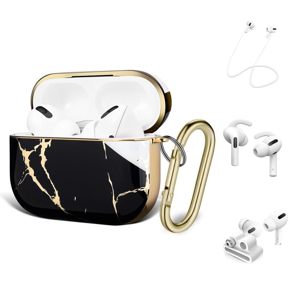 SaharaCase - Apple AirPods Pro - Luxury Case and Kit - Black - Sahara Case LLC