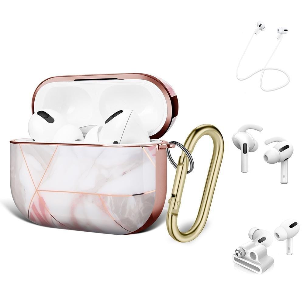 SaharaCase - Apple AirPods Pro - Luxury Case and Kit - Rose Gold - Sahara Case LLC