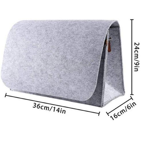 SaharaCase - Bedside Storage Bag for Most Cell Phones and Tablets - Gray - Sahara Case LLC
