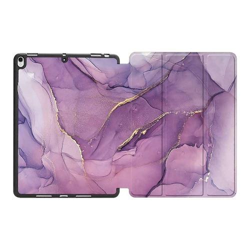 SaharaCase - Custom Folio Series Case - iPad 10.2" - Purple Marble - Sahara Case LLC