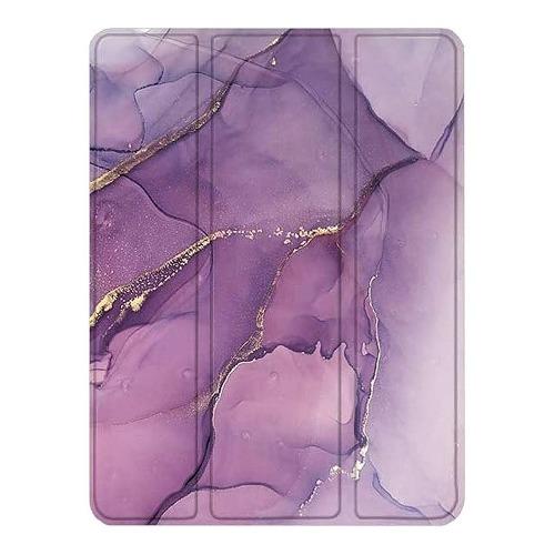 SaharaCase - Custom Folio Series Case - iPad 10.2" - Purple Marble - Sahara Case LLC