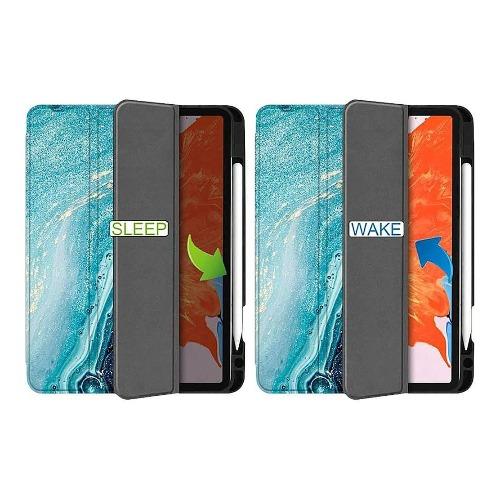 SaharaCase - Custom Folio Series Case - iPad Pro 11" (2020) - Green Marble - Sahara Case LLC