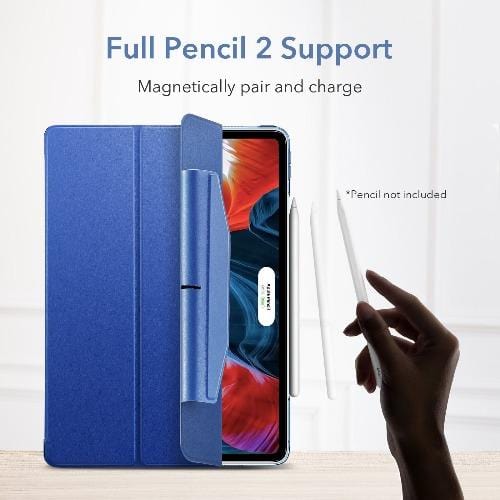 SaharaCase - ESR Folio Case for Apple iPad Pro 12.9" (5th Gen 2021) - Blue - Sahara Case LLC