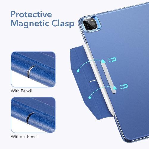 SaharaCase - ESR Folio Case for Apple iPad Pro 12.9" (5th Gen 2021) - Blue - Sahara Case LLC