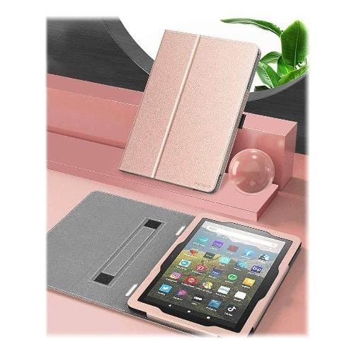 SaharaCase - Folio Case - for Amazon Kindle Fire HD 8 2020 and HD 8 Plus - Rose Gold - Sahara Case LLC