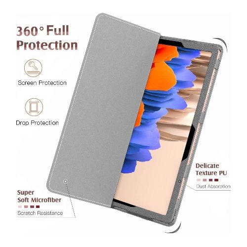 SaharaCase - Folio Series Case - for Samsung Galaxy Tab S7 - Gray - Sahara Case LLC