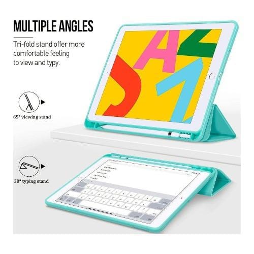 SaharaCase - Folio Series Case - iPad 10.2" - Aqua Teal - Sahara Case LLC