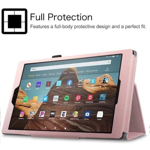 SaharaCase - Folio Series Case - Kindle Fire HD 10 (2019) - Rose Gold - Sahara Case LLC