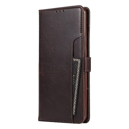 Brown Faux Leather Note20 Ultra Wallet Case 