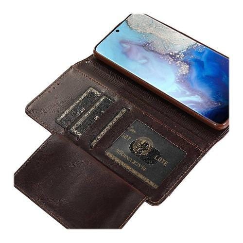 SaharaCase - Folio Wallet Case - for Samsung Galaxy Note 20 Ultra 5G - Brown - Sahara Case LLC