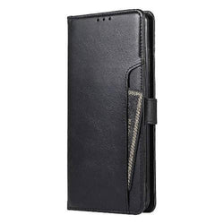 Black Faux Leather Note 20 Wallet Case