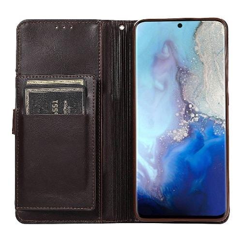SaharaCase - folio Wallet Case - for Samsung Galaxy Note20 5G - Brown - Sahara Case LLC