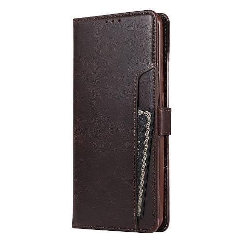 Brown Faux Leather Note 20 Wallet Case