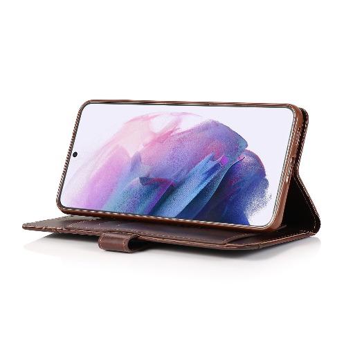 SaharaCase - Folio Wallet Series Case - for Samsung Galaxy S21+ Plus 5G - Brown - Sahara Case LLC