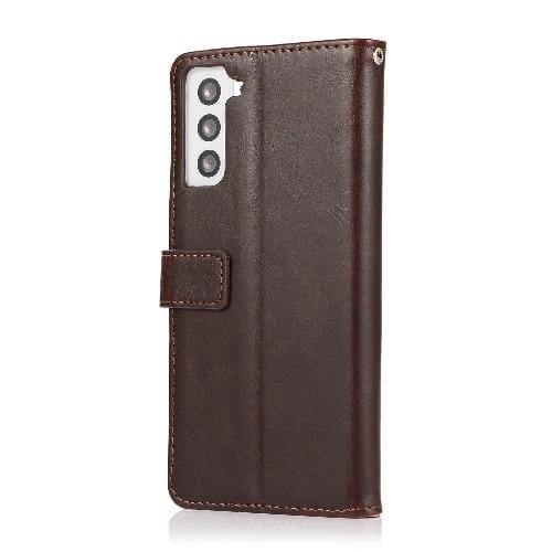 SaharaCase - Folio Wallet Series Case - for Samsung Galaxy S21+ Plus 5G - Brown - Sahara Case LLC