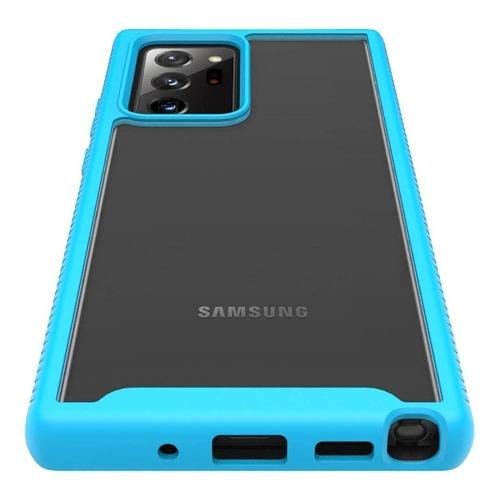 SaharaCase - Grip Case - for Galaxy Note 20 Ultra 5G - Clear Aqua - Sahara Case LLC