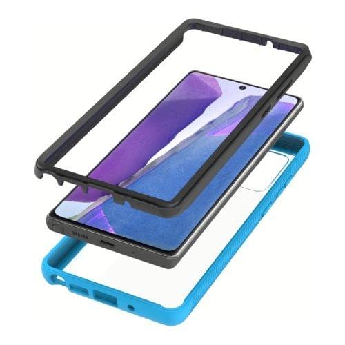 SaharaCase - Grip Series Case - for Samsung Galaxy Note 20 5G - Aqua/Clear - Sahara Case LLC