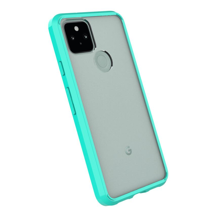 SaharaCase - Hard Shell Case - Google Pixel 5 - Clear Teal - Sahara Case LLC