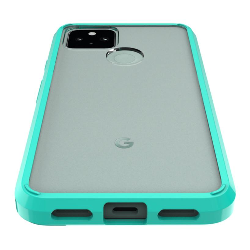 SaharaCase - Hard Shell Case - Google Pixel 5 - Clear Teal - Sahara Case LLC