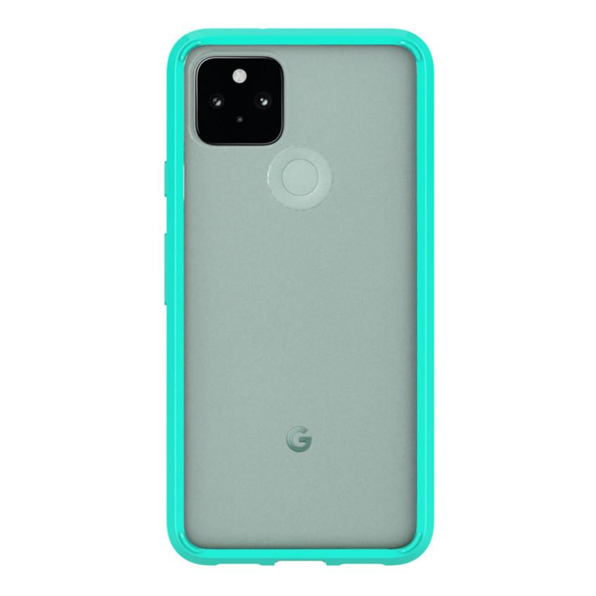 SaharaCase - Hard Shell Case - Google Pixel 5 - Clear Teal - Sahara Case LLC