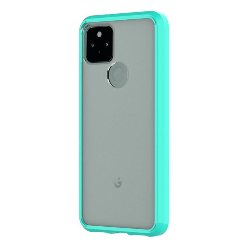 SaharaCase - Hard Shell Case - Google Pixel 5 - Clear Teal - Sahara Case LLC