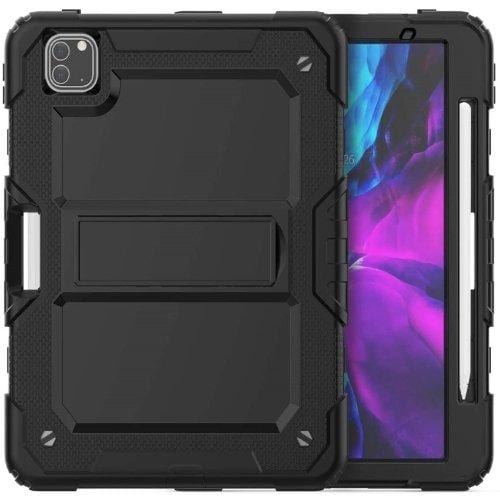 SaharaCase - Heavy Duty Series Case with Built-in Screen Protector - iPad Pro 11" (2020) - Scorpion Black - Sahara Case LLC