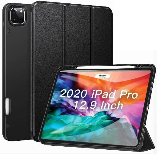 SaharaCase - Folio Series Case - iPad Pro 12.9" (2020) - Scorpion Black - Sahara Case LLC