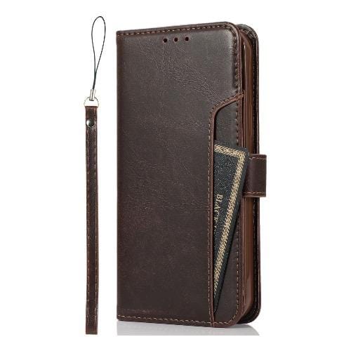 Brown iPhone 12 Pro Max Wallet Case - Leather Wallet Series