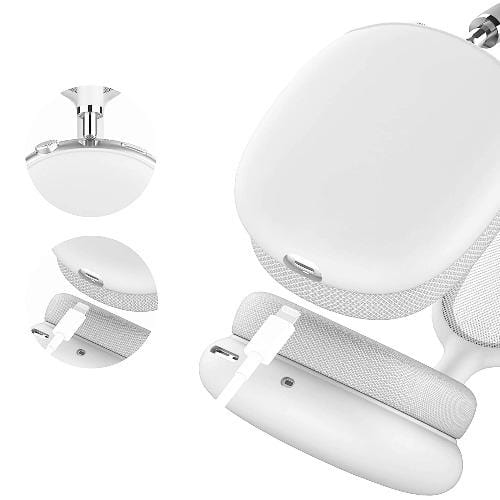 SaharaCase - Liquid Silicone Cover Case - for Apple AirPods Max - White - Sahara Case LLC