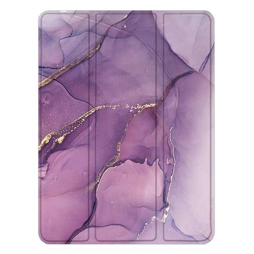SaharaCase Marble Series Folio Case for Apple iPad Pro 11 inch (2nd 3rd and 4th Gen 2020-2022) Purple