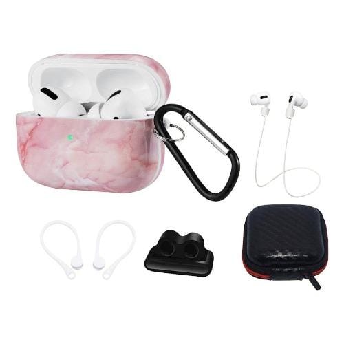 SaharaCase - Marble Pink Case Apple Airpods Pro - Sahara Case LLC