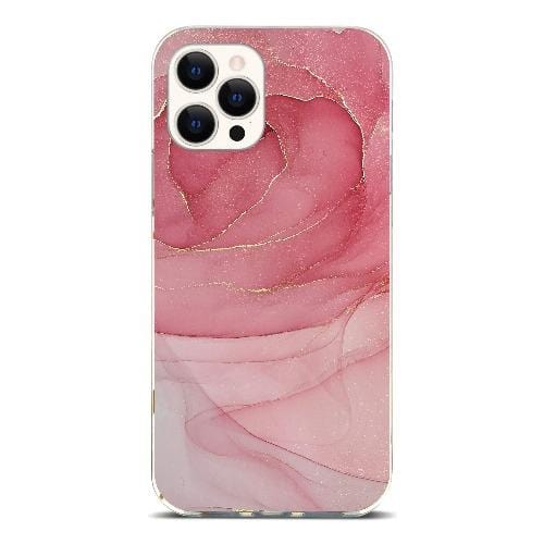 Red Marble iPhone 12 Pro Max Case - Marble Series Case