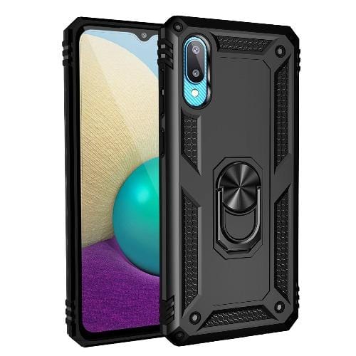 SaharaCase - Military Kickstand Case for Samsung Galaxy A02 (2021) - Black - Sahara Case LLC