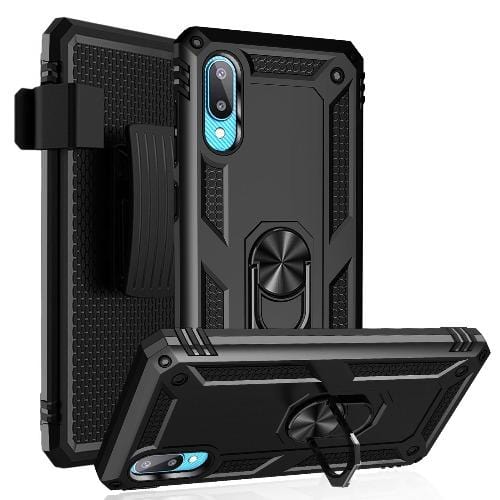 SaharaCase - Military Kickstand Case for Samsung Galaxy A02 (2021) - Black - Sahara Case LLC